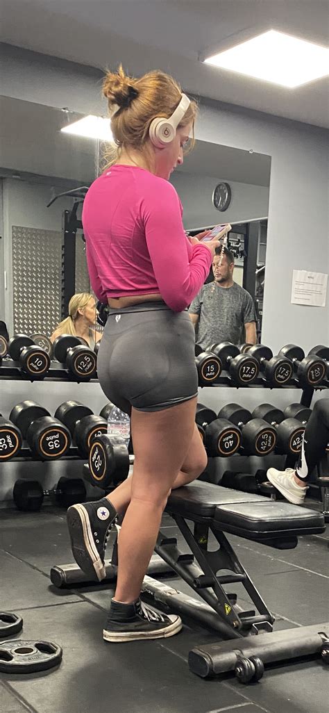 Cute Redhead With A JUICY Ass Lots Of Angles Bonus Blonde Friend Spandex Leggings Yoga