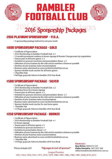 Sponsorship Packages Rambler Football Club Sportstg