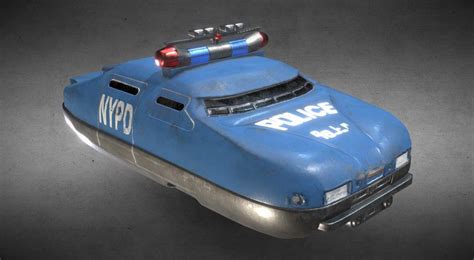 Fifth Element - Police flying car - DownloadFree3D.com