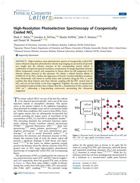 Pdf High Resolution Photoelectron Spectroscopy Of Grppub Sevi53