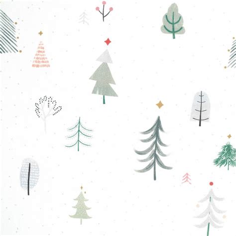 Tissu En Coton Canvas Katia Xmas Tree