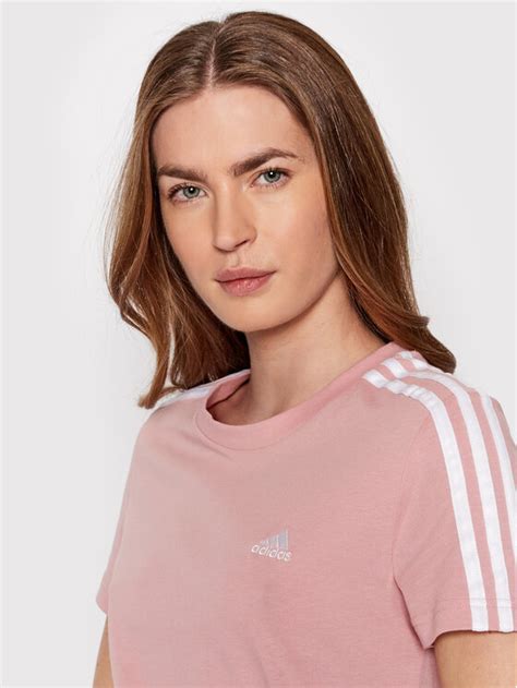 Adidas T Shirt Essentials Stripes Hf R Owy Slim Fit Modivo Pl