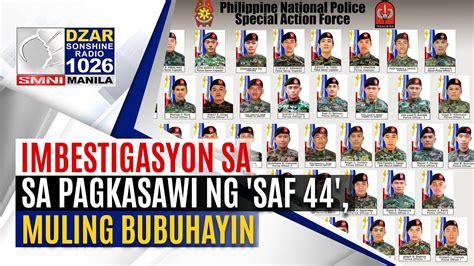 Sonshinenewsblast Imbestigasyon Sa Pagkasawi Ng Saf Muling