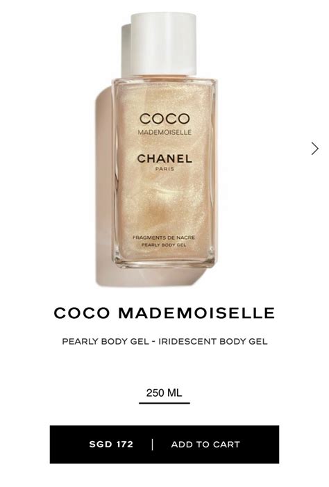 Chanel Coco Mademoiselle Pearly Body Gel Iridescent Body Gel Beauty