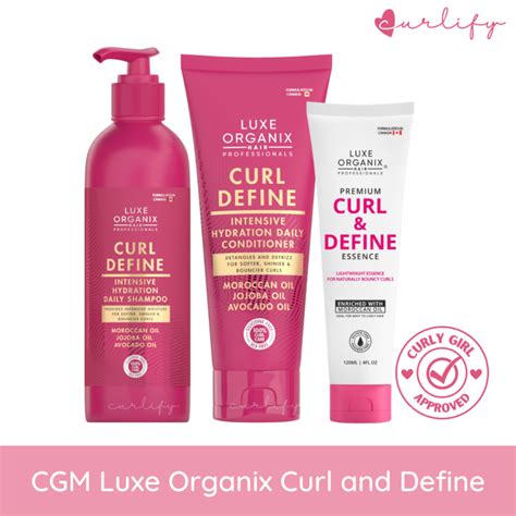 Cgm Luxe Organix Premium Keratin Curl And Define Curling Essence Shampoo Conditioner Lazada Ph