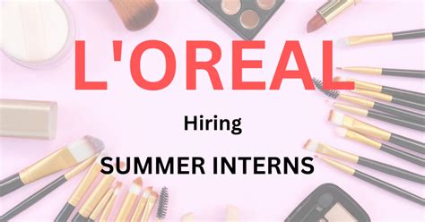 loreal  hiring interns  apply  jobztrackin