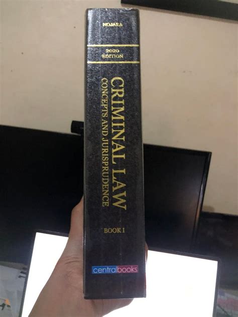 Criminal Law Book By Pros Nojara Edition Hobbies Toys