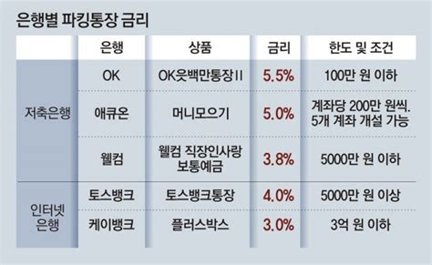 국민 은행 파킹 통장 쉽고 안전한 뱅킹을 경험하세요