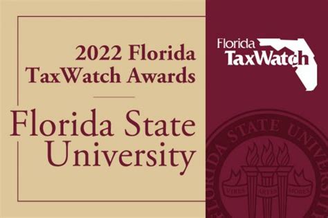 Fsu Receives Most 2022 Florida Taxwatch Awards Of Any State University