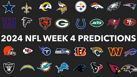 2024 Nfl Week 4 Predictions Youtube