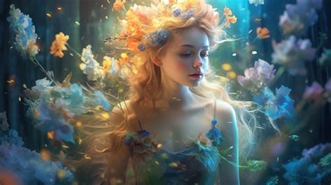 Premium Ai Image A Girl In A Fairy Tale