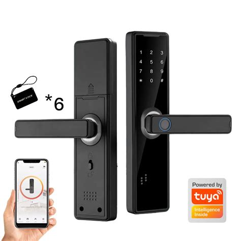 Phipulo Tuya App Smart Door Lock Biometric Fingerprint Remote Unlocking