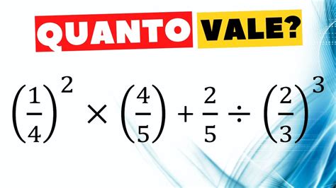 Como Resolver Uma ExpressÃo NumÉrica Com FraÇÃo E PotÊncia MatemÁtica BÁsica Youtube