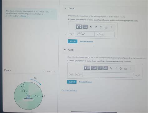 Solved The disk is originally rotating at ω0 11rad s It is Chegg