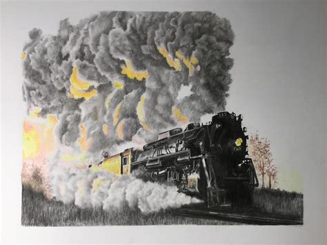 How To Draw A Steam Engine Train