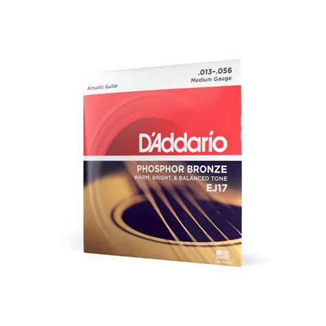 Daddario Ej17 Medium Phosphor Bronze Acoustic Guitar Strings ⋆ Savannah Guitar Lutherie And