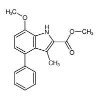 Éster metílico del ácido 7 metoxi 3 metil 4 fenil 1H indol 2