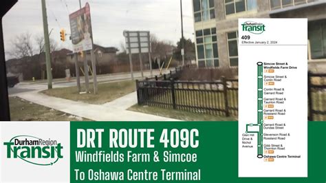 Durham Region Transit Route Windfields Farm Simcoe To Oshawa