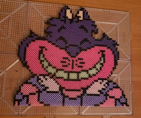 Cheshire Cat Perler Bead Disney Diy Perler Bead Crafts Perler Bead Art