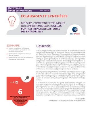 Dipl Mes Comp Tences Techniques Ou Comportementales Quelles Sont Les