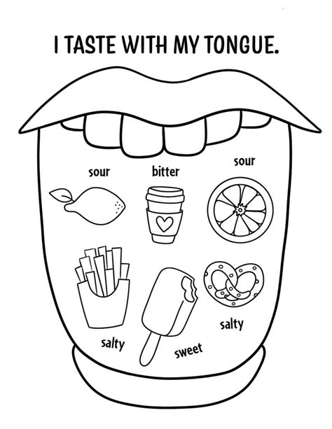 Sense Of Taste Worksheets For Preschool ⋆ The Hollydog Blog In 2023