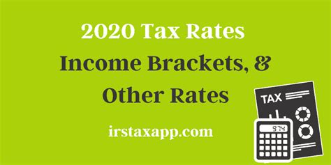 2020 Irs Tax Rates And Brackets Internal Revenue Code Simplified