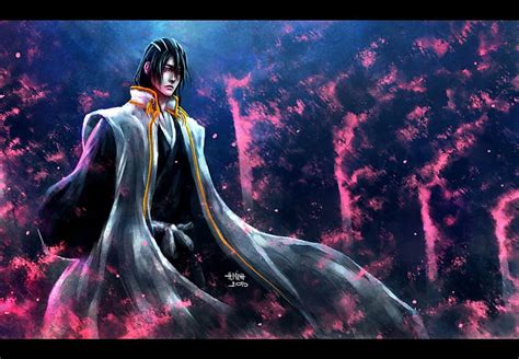 Su Noche Blanca Blanqueador Kuchiki Byakuya Art Flor Alegre Bonito