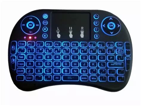 Mini Teclado Sem Fio Wireless Luminoso Para Tv Smart Parcelamento Sem