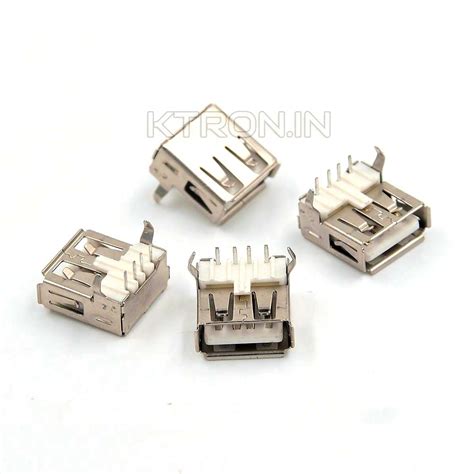 Buy Usb Type A Female Connector - Usb 2.0 - Right Angle - KTRON India