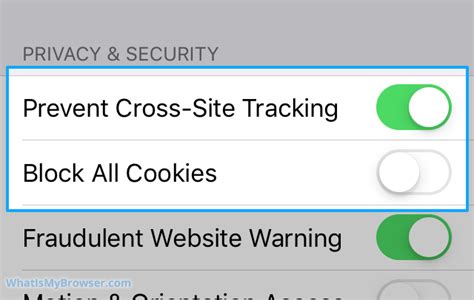 Enable Cookies In Safari On Iphone Whatismybrowser