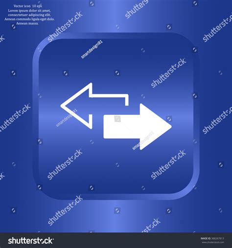 2 Side Arrow Premium Illustration Icon Stock Vector Royalty Free