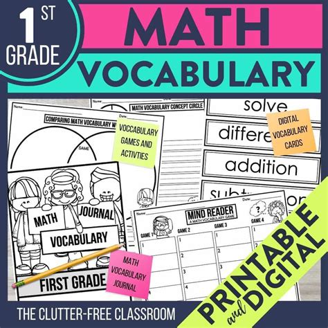 1st Grade Vocabulary Activities