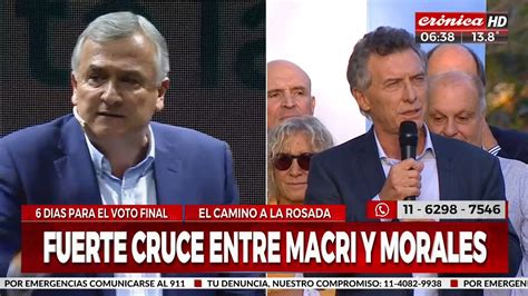 Fuerte cruce entre Mauricio Macri y Gerardo Morales Tenés que estar