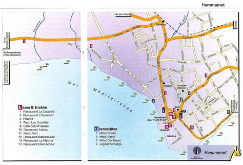 Hammamet Carte Voyage Carte Plan