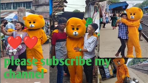 Teddy Bear Funny Dance In Public Place New Video 🥰🥰wb Comedy Clvb