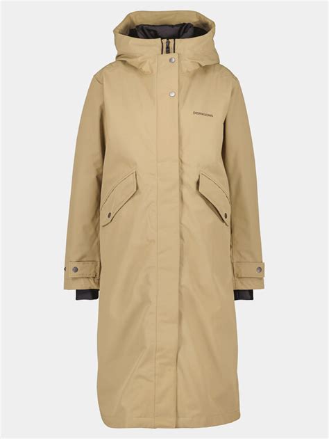 Didriksons Parka Mia Wns Parka L Beige Regular Fit Modivo Fr