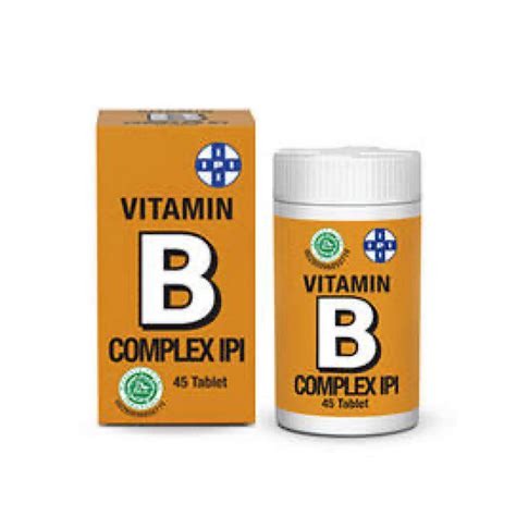 Vitamin Pitamin Fitamin B Complex Ipi B Complex Ipi Botol Tablet