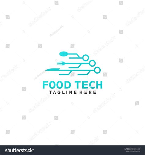 Food Tech Logo Design Concept Stock Vector Royalty Free 1510496300