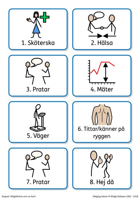 Pedagog Värmland Dokument Bildstöd hälsobesök med ryggundersökning