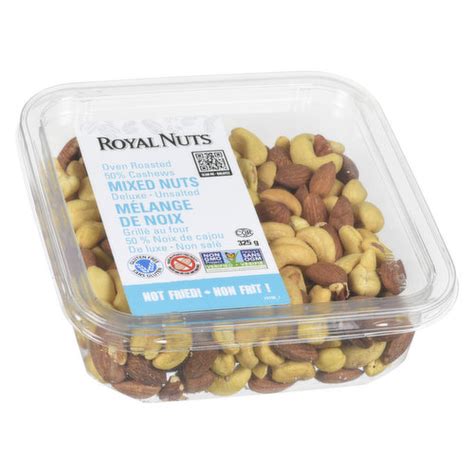 Royal Nuts Oven Roasted Deluxe Mixed Nuts Unsalted