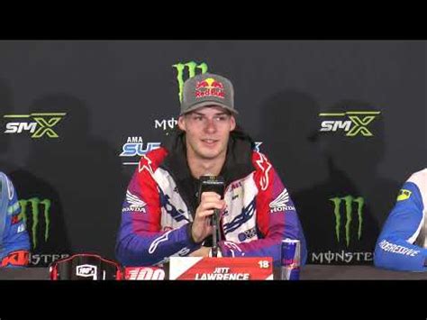 AMA 450 Post Presser With Jett Lawrence Ken Roczen And More YouTube