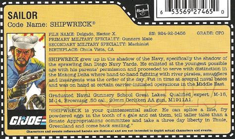 Shipwreck V G I Joe Action Figure Yojoe Archive