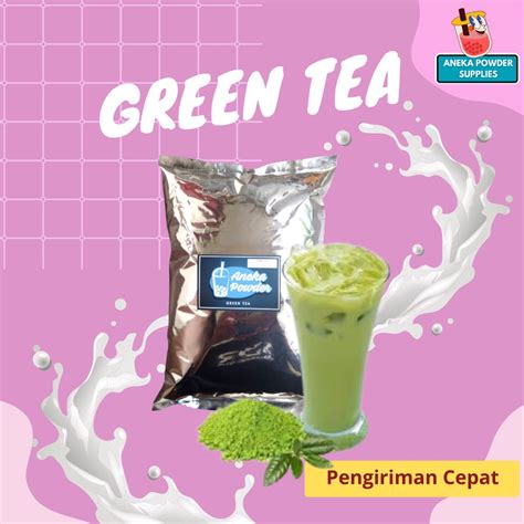 Jual Bubuk Minuman Rasa Green Tea Kg Serbuk Powder Minuman Untuk