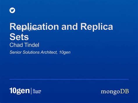 Webinar Replication And Replica Sets Ppt