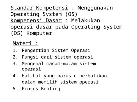 Ppt Kd Sistem Operasi Dokumen Tips