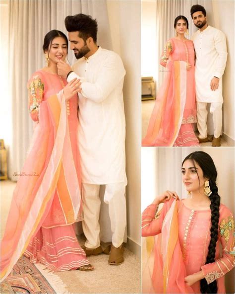 Sarah Khan And Falak Shabir Giving Stunning Couple Goals Couple