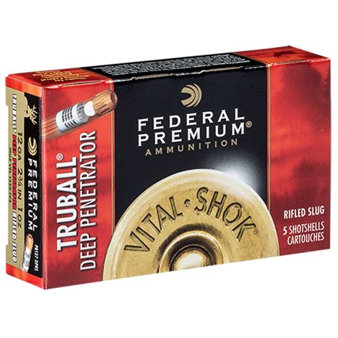 Federal Vital Shok Truball Slug 12 Gauge 2 34 Ammo Brownells