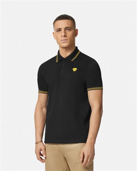 Medusa Polo Shirt Black Versace