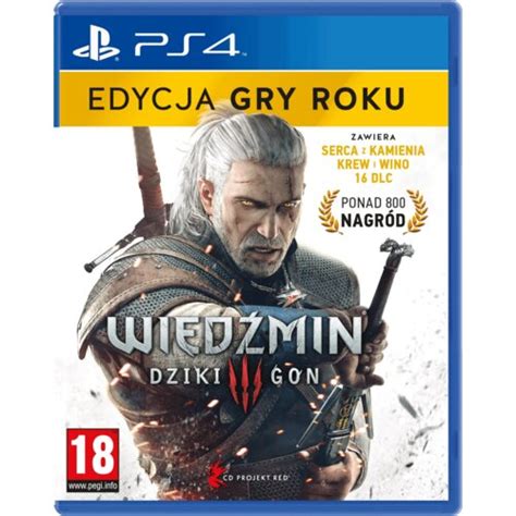 Wiedźmin 3 Dziki Gon Edycja Gry Roku Gra Ps4 Kompatybilna Z Ps5