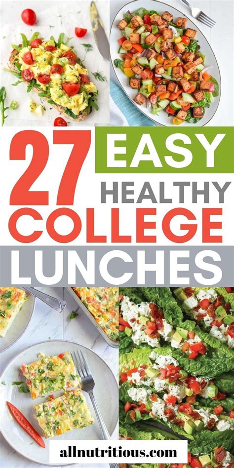 27 healthy college lunch ideas for busy students – Artofit